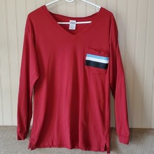 PINK Victoria's Secret tee small red white blue